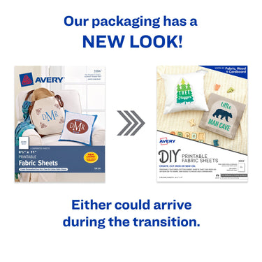 Avery Printable Fabric Sheets, 8.5